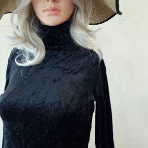 Theory Black Velvet Top